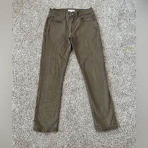 Men’s Lucky Brand Brown Khaki Slim Straight Fit Pants